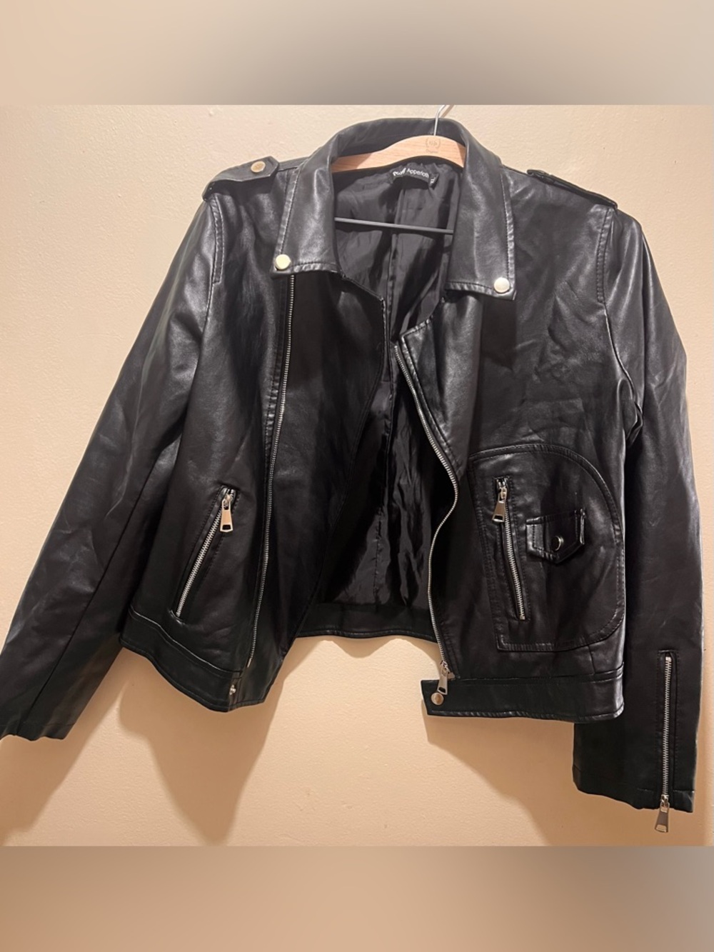 Faux Leather Moto Jacket